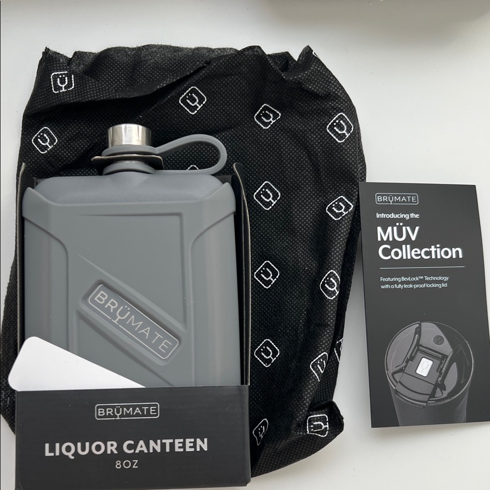 BrüMate MÜV Collection Gray Liquor Canteen - 8oz
